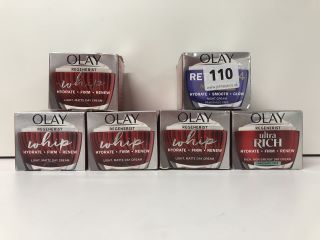 6X OLAY REGENERIST FACE CREAMS