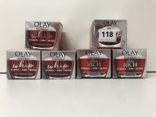 6X OLAY REGENERIST FACE CREAMS