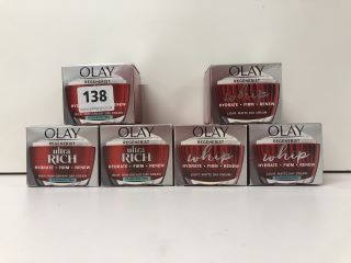 6X OLAY REGENERIST FACE CREAMS