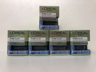 5X L'ORÉAL PARIS PURE CLAY BLEMISH RESCUE MASK