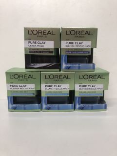 5X L'ORÉAL PARIS PURE CLAY BLEMISH RESCUE MASK