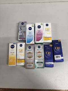 10 X NIVEA SKIN CARE ITEMS