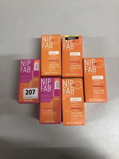 6X NIP+FAB FACIAL SKIN CARE ITEMS