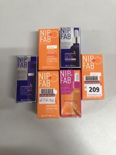 6X NIP+FAB FACIAL SKIN CARE ITEMS