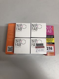 6X NIP+FAB FACIAL SKIN CARE ITEMS