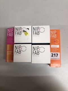 6X NIP+FAB FACIAL SKIN CARE ITEMS