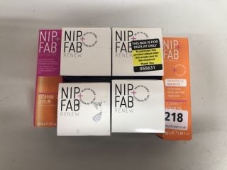 6X NIP+FAB FACIAL SKIN CARE ITEMS