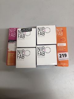 6X NIP+FAB FACIAL SKIN CARE ITEMS