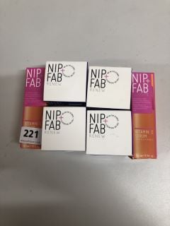 6X NIP+FAB FACIAL SKIN CARE ITEMS