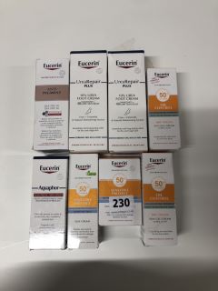 8X EUCERIN FACIAL SKIN CARE ITEMS