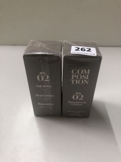 2X COMPOSITION NO.2 BERGAMOT & VETIVER (SEALED)