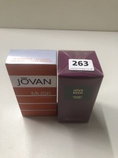 AOURA LONDON LOVE RUSH PERFUME & JOVAN MUSK AFTERSHAVE