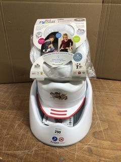 3 X ASSORTED ITEMS INC 3IN1 POTETTE MAX PORTABLE POTTY & TRAINER SEAT