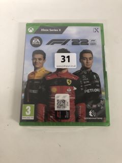 XBOX SERIES X F1 22 GAME (SEALED)