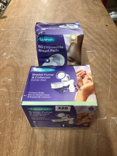 2X LANSINOH ITEMS INC BREAST PUMP & BREAST PADS