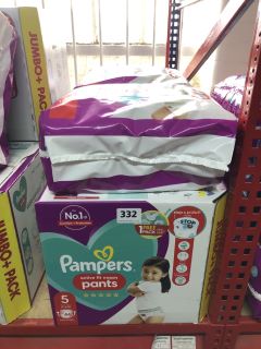 4X ASSORTED PAMPERS SIZE 5 ACTIVE FIT NAPPY PANTS