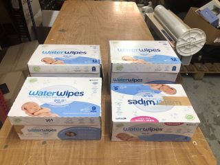 4X BOXES OF WATER WIPES