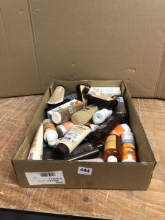 BOX OF ASSORTED ITEMS INC HAWAIIAN TROPIC ALOHA CARE PROTECTIVE SUN LOTION