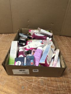 BOX OF ASSORTED ITEMS INC VEET MEN HAIR REMOVAL CREAM CHEST AND BODY 200ML