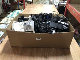 BOX OF ASSORTED TELEPHONES