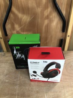 2X ASSORTED GAMING HEADSETS INC HYPERX CLOUD II