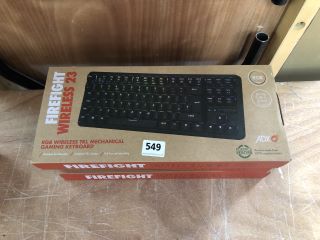 3X ASSORTED ADX GAMING KEYBOARDS