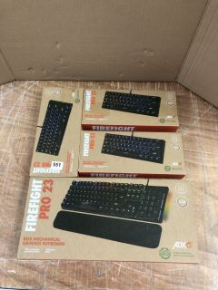 4X ASSORTED ADX GAMING KEYBOARDS