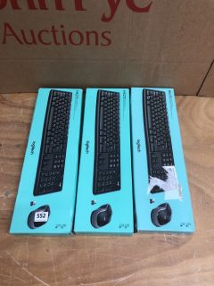 3X LOGITECH KEYBOARDS