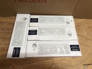 4X SANDSTROM WIRELESS KEYBOARD AND MOUSE