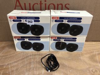 4 X LOGIK 2.0 PC SPEAKERS