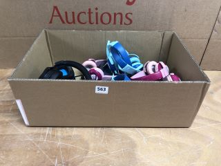 BOX OF ASSORTED GOJI HEADPHONES