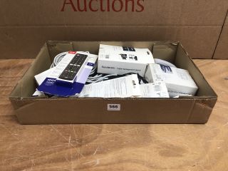 BOX OF ASSORTED ITEMS INC SANDSTROM FULL HD WEBCAM