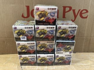 10 X MCGOODIA TOYS STUNT CARS