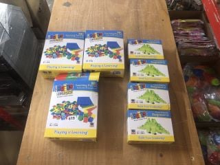 7 X STRICTLY BRICKS INC. ABC LEARNING FUN SET