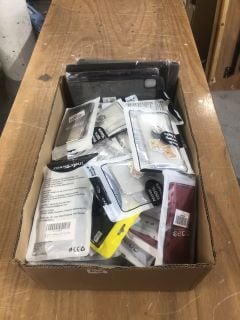 BOX OF ASSORTED PHONE CASES