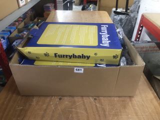 BOX OF ITEMS INC. FURRY BABY SELF COOLING PET MATS