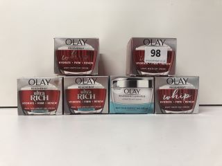 6X OLAY REGENERIST FACE CREAMS