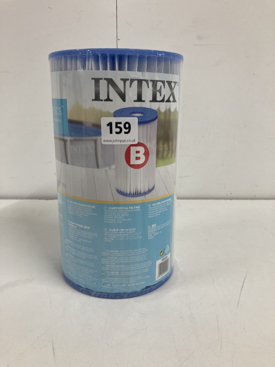 John Pye Auctions 4 X INTEX KRYSTAL CLEAR POOL BASICS FILTER CARTRIDGES