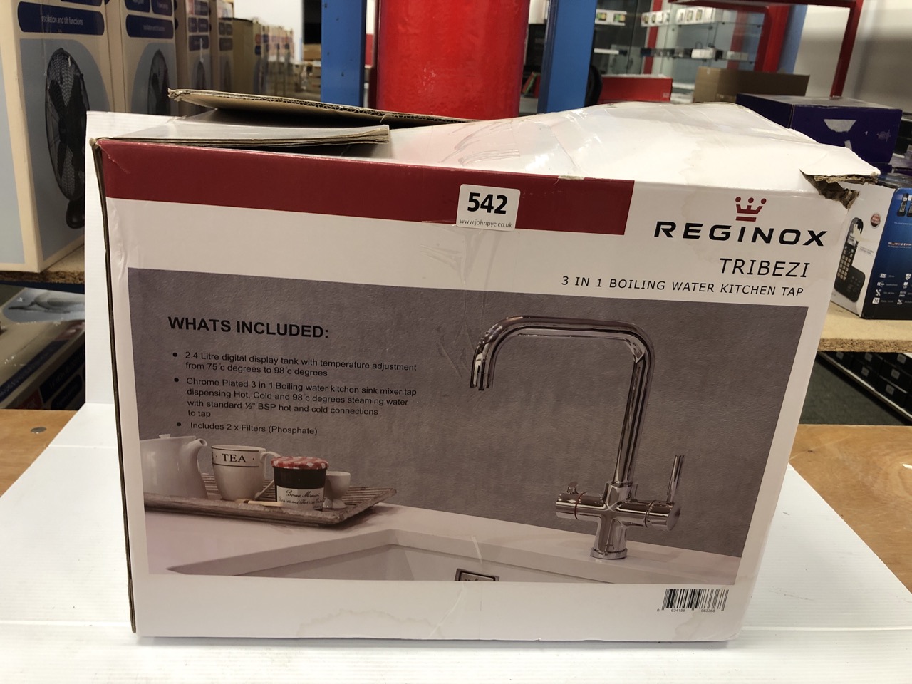 John Pye Auctions - REGINOX TRIBEZI 3 IN 1 WATER KITCHEN TAP