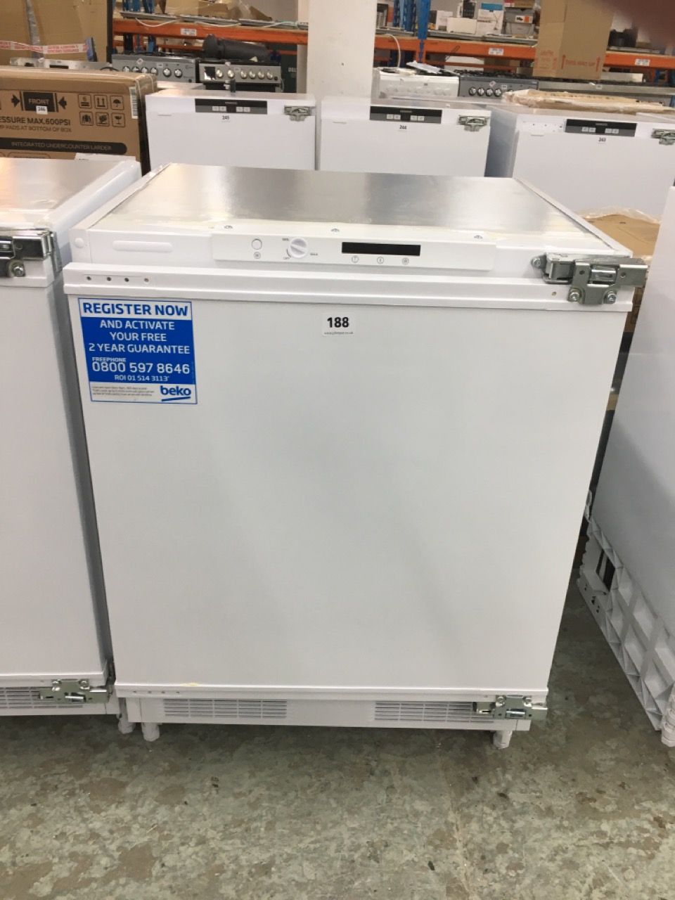 John Pye Auctions BEKO INTEGRATED UNDERCOUNTER FREEZER MODEL