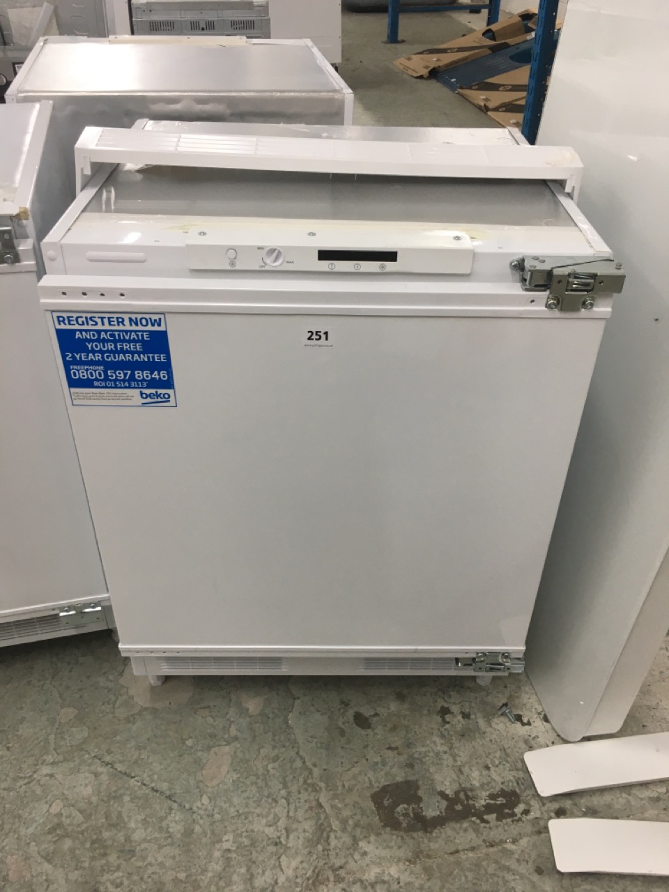 John Pye Auctions BEKO INTEGRATED UNDERCOUNTER FREEZER MODEL
