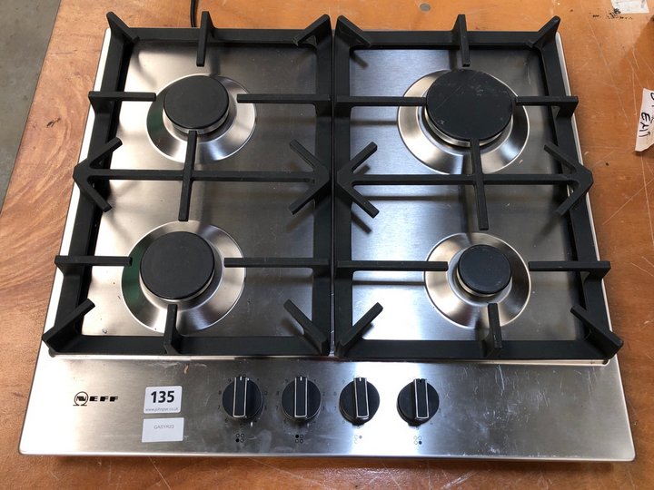 John Pye Auctions NEFF 60CM FOUR BURNER GAS HOB MODEL T26DS49N0 RRP £299 LOCATION D7