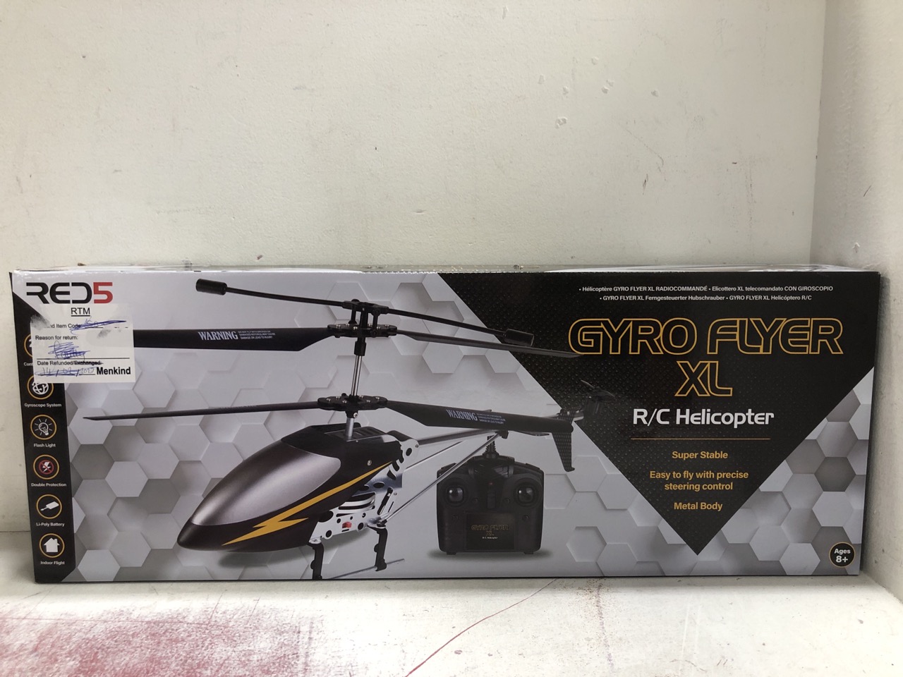 John Pye Auctions BOX OF ITEMS INCLUDING PLAYSTATION ICONS LIGHT XL & RED5 REMOTE CONTROL