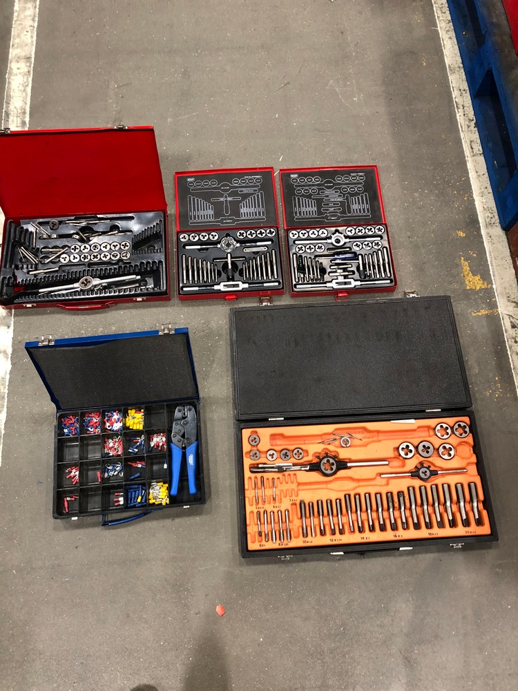 John Pye Auctions 5X ASSORTED TOOL SETS TO INCLUDE SEALEY TAP AND DIE SET