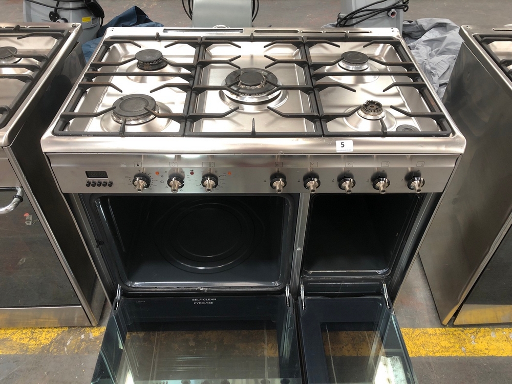 John Pye Auctions SMEG DUAL FUEL RANGE COOKER OVEN IN STAINLESS STEEL