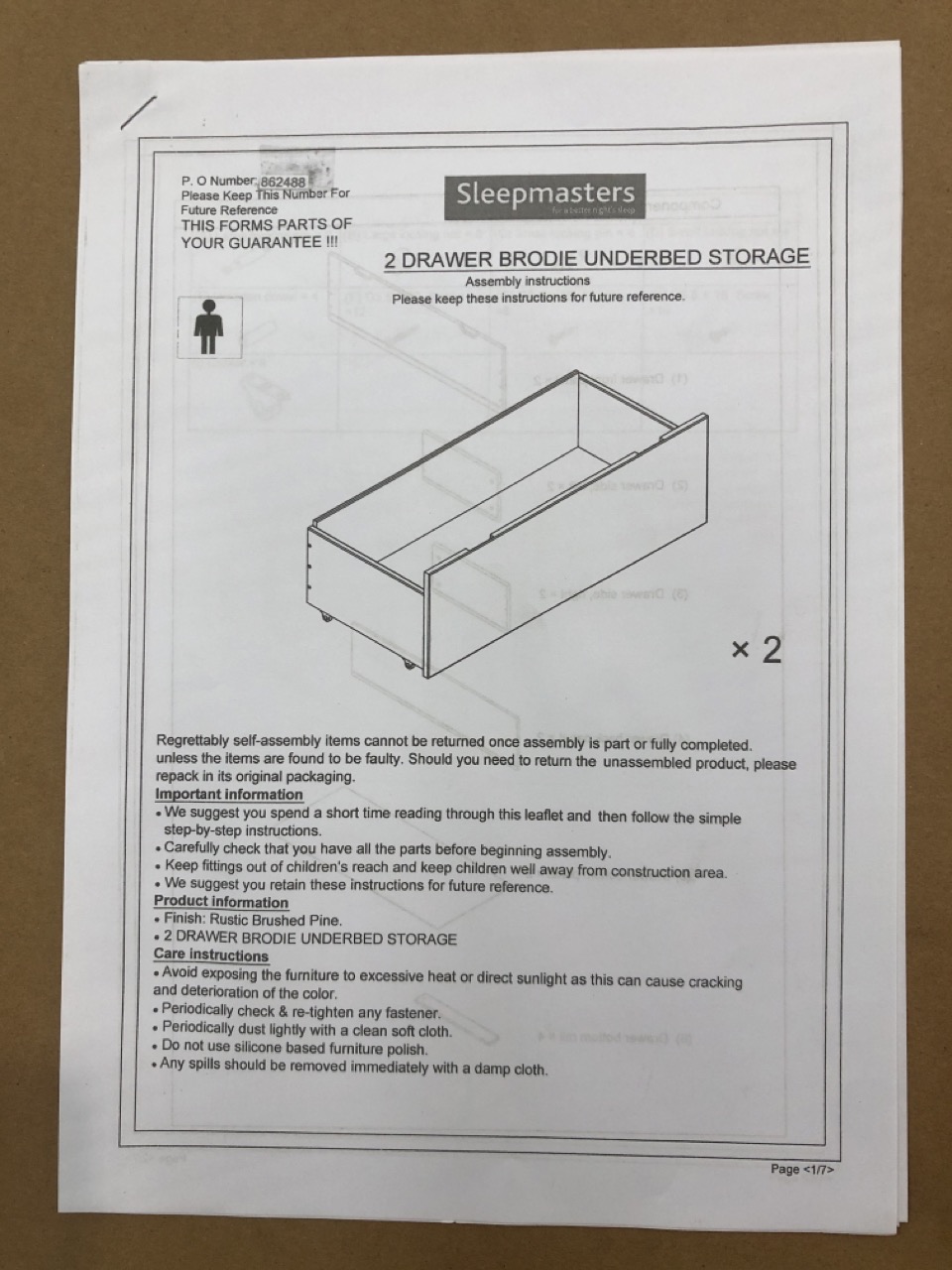John Pye Auctions X5 BOXES 2 DRAWER BRODIE UNDERBED STORAGE LOCATION