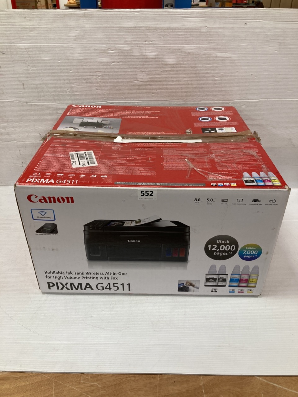 John Pye Auctions CANON PIXMA G4511 REFILLABLE INK TANK WIRELESS ALL