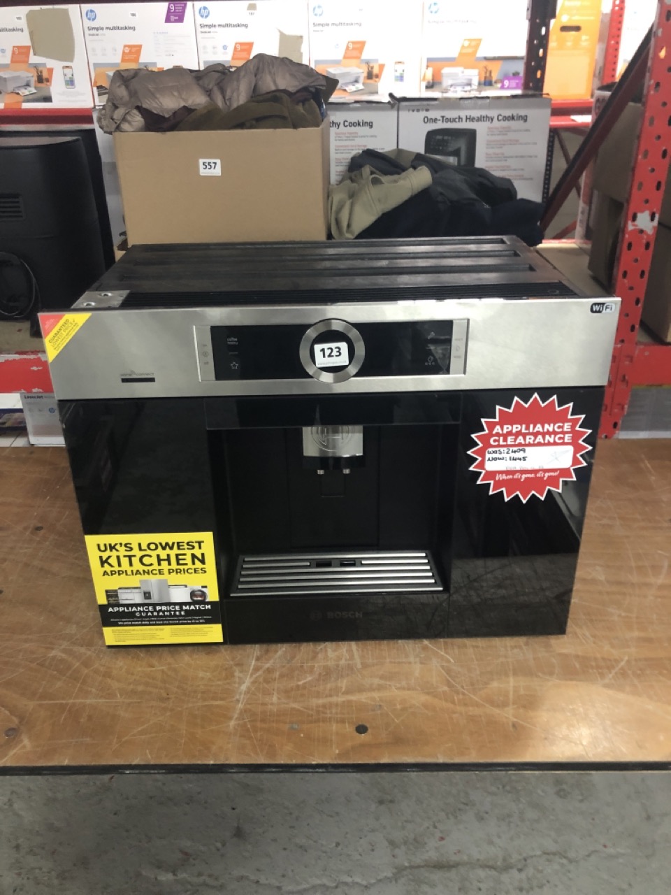 John Pye Auctions BOSCH BUILTIN COFFEE MACHINE MODEL CTL636ES6/06