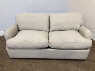 LOAF.COM MEDIUM JONESY SOFA BED FRAME IN THATCH HOUSE FABRIC - RRP £2095: LOCATION - C2