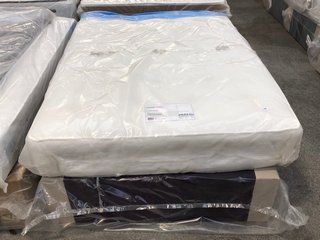 SLEEPRIGHT MODENA 4 DRAWER DIVAN BED IN AUBERGINE & SLEEPRIGHT FENDER ORTHO FIRM MATTRESS: APPROX SIZE 120 X 190CM - RRP £599: LOCATION - C3